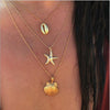Vintage Gold Shell Choker Necklaces Touquet