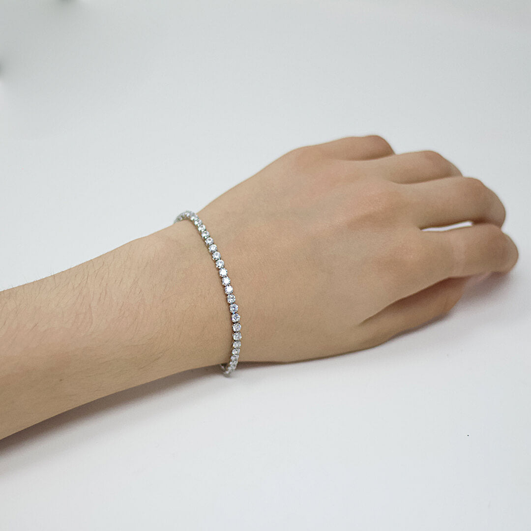 Silver Zirconia Bracelet- &quot;The Precious&quot;