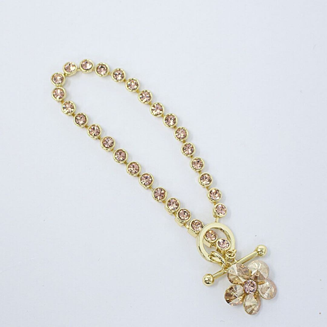 The Little Flower Charm Bracelet-BELLE DE SOIREE