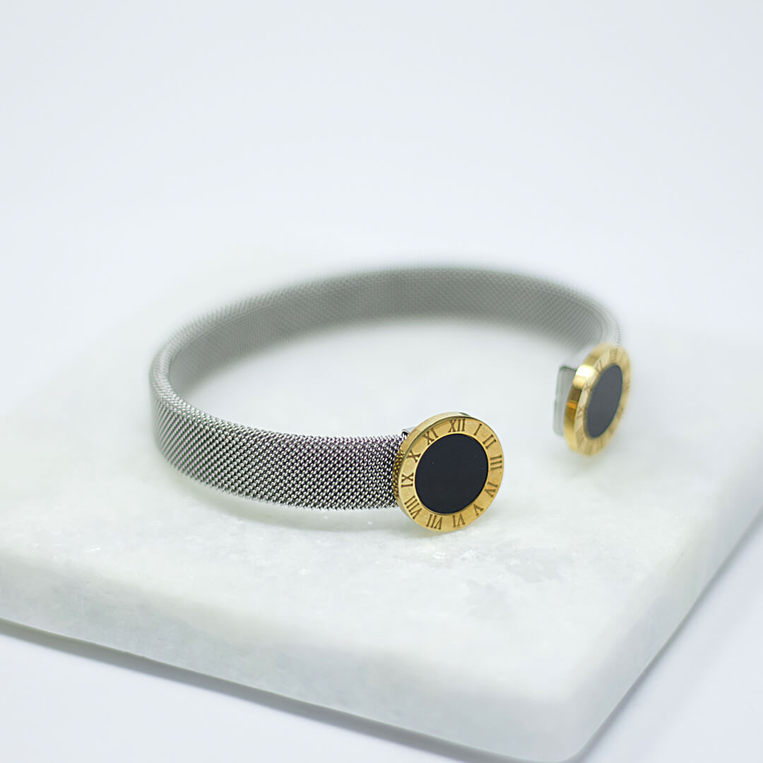 The Roman Silver & Gold Bracelet- BELLEDESOREE