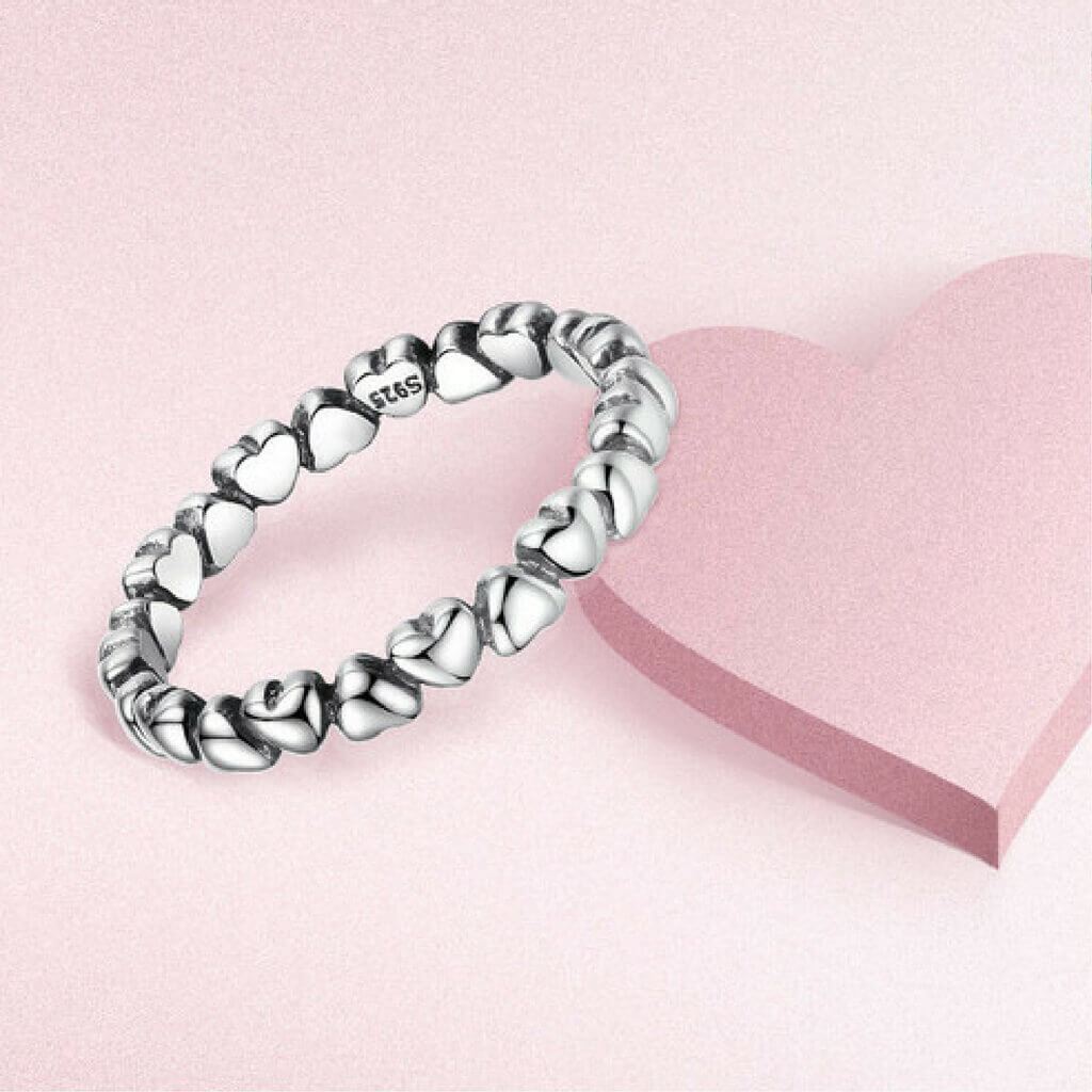 The Silver Love Ring- BELLEDESOIREE