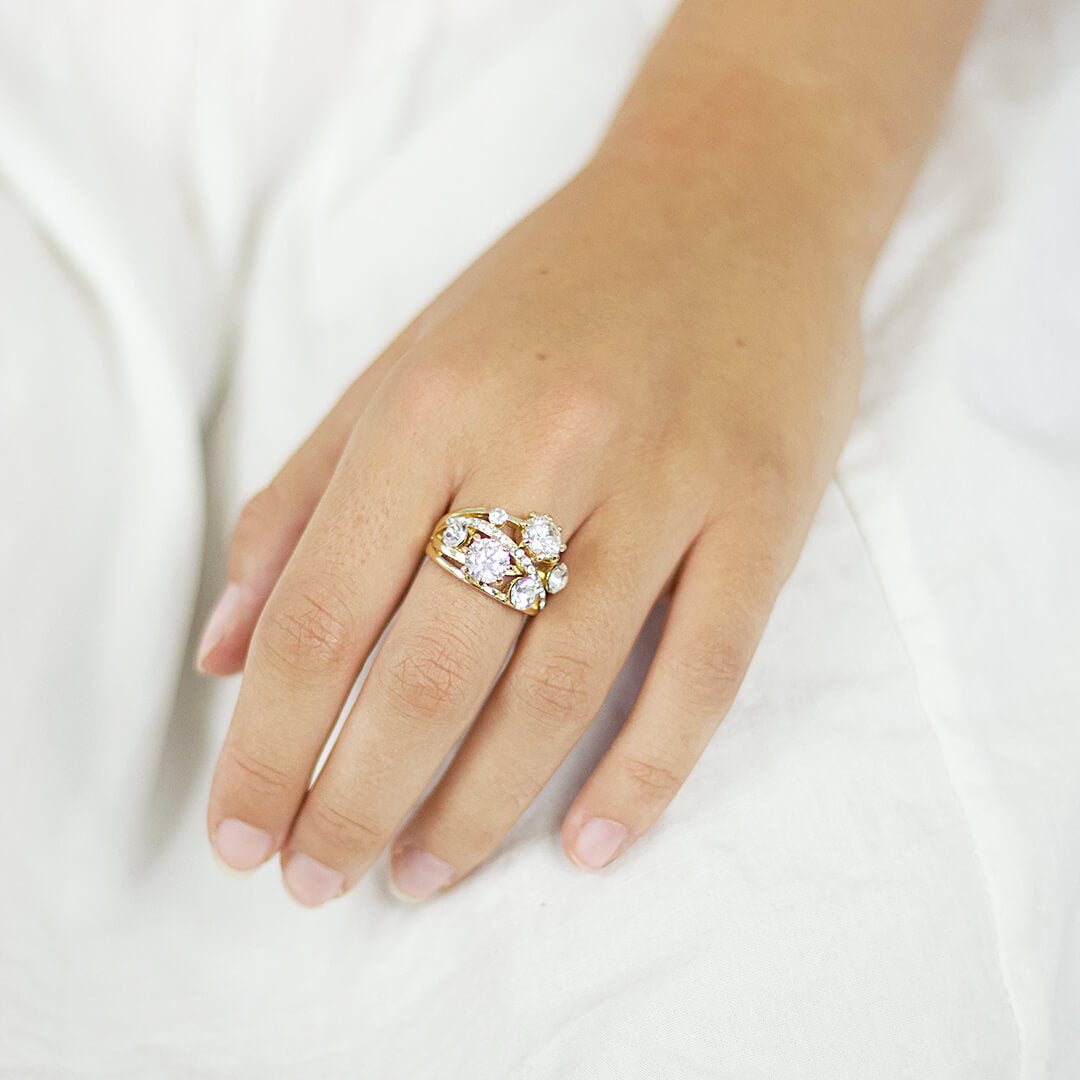 The Transparent Crystal Ring-belledesoiree