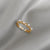 Vintage Gold Chain Rings Tiara