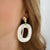 White Dangling Earrings La Fiesta