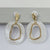 White Dangling Earrings La Fiesta