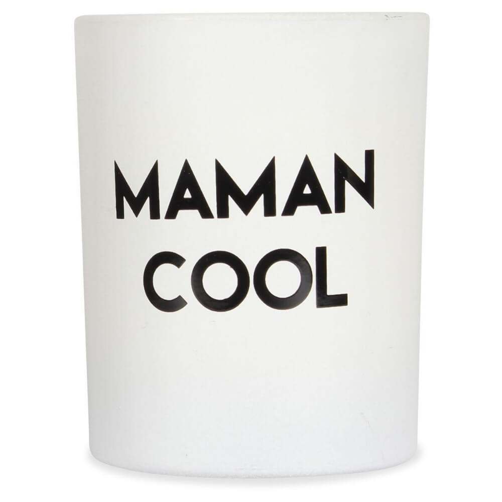 White "Mommy - Maman Cool" Candle- belledesoiree.com