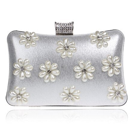White clutch bag Lili- belledesoiree.com