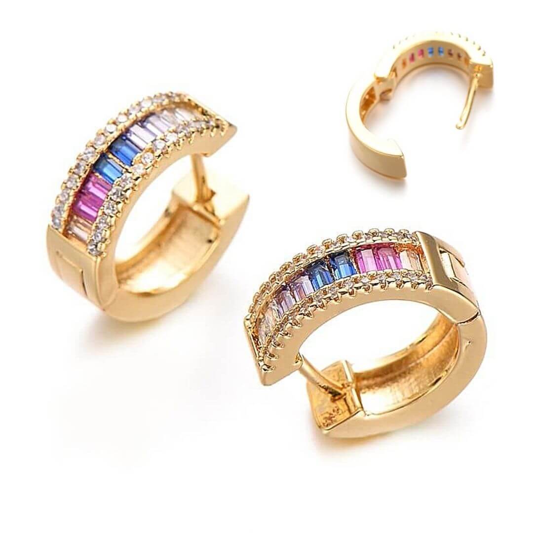 Zircon Multi-colored Huggies