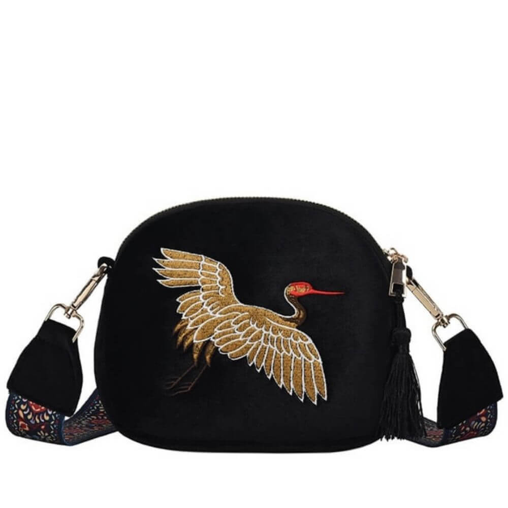  Black Velvet Tassel  Bag Michelle -belle de soiree