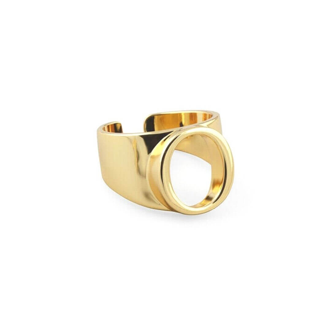 gold letter ring O-belledesoiree