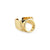 Gold Letter Adjustable Ring