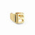 Gold Letter Adjustable Ring