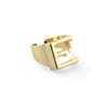 Gold Color Letter Adjustable Ring E