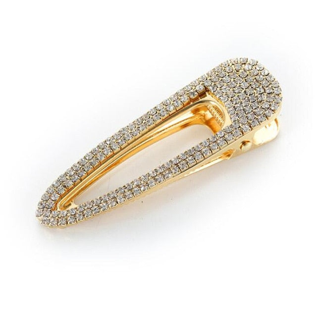 Big Crystal  Diamond Rhinestone Pearl Hair Clips