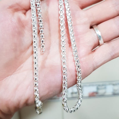 Unisex Silver Chain Necklace