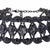 Mary Stunning Black Rhinestone Choker Necklace- belledesoiree.com