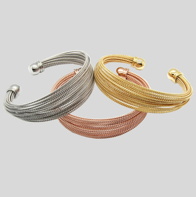 Three Color Wire Bangles